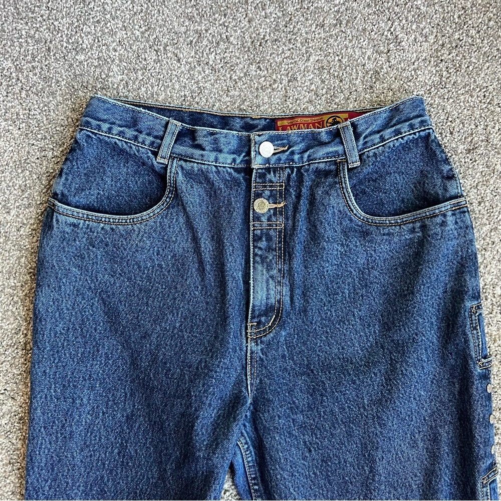 Lawman‎ Vintage High Waist Rodeo Western Embellished Jeans, Size 15 - Picture 3 of 12